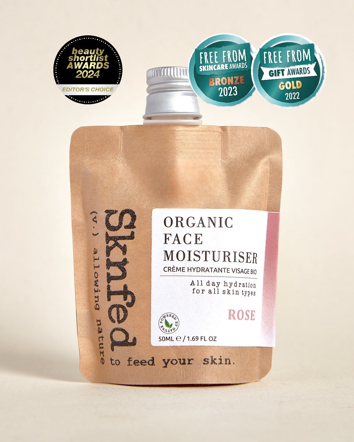 ORGANIC FACE MOISTURISER ROSE