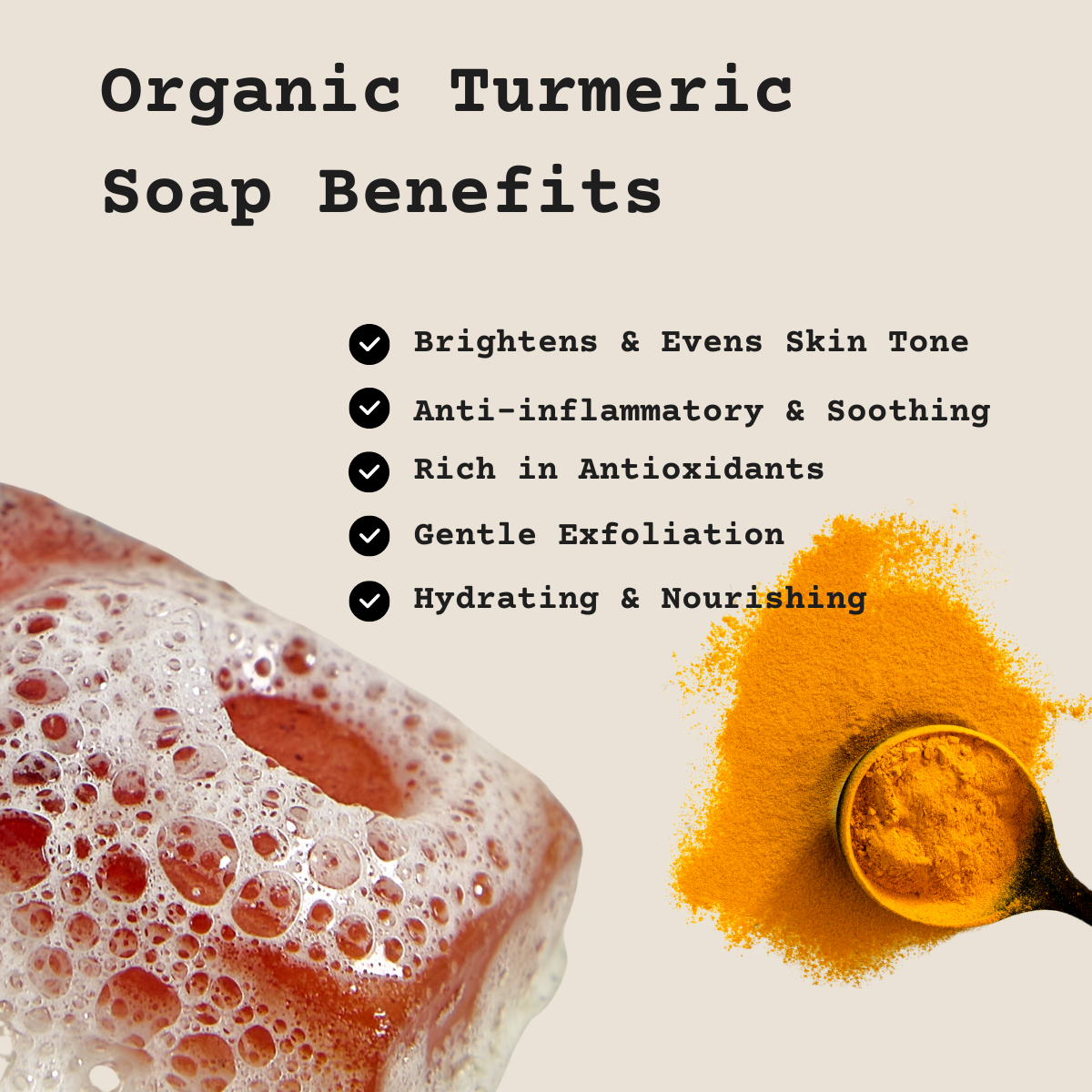 ORGANIC TURMERIC SOAP BAR