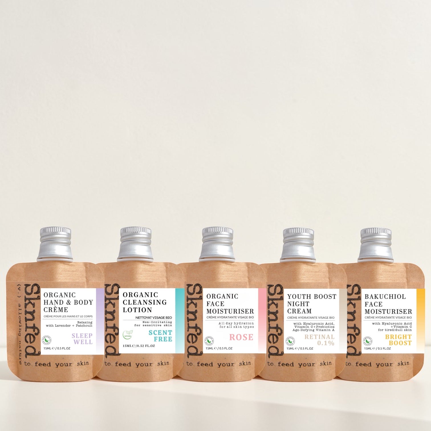 5 SKNFED MINIS - SKINCARE BESTSELLERS