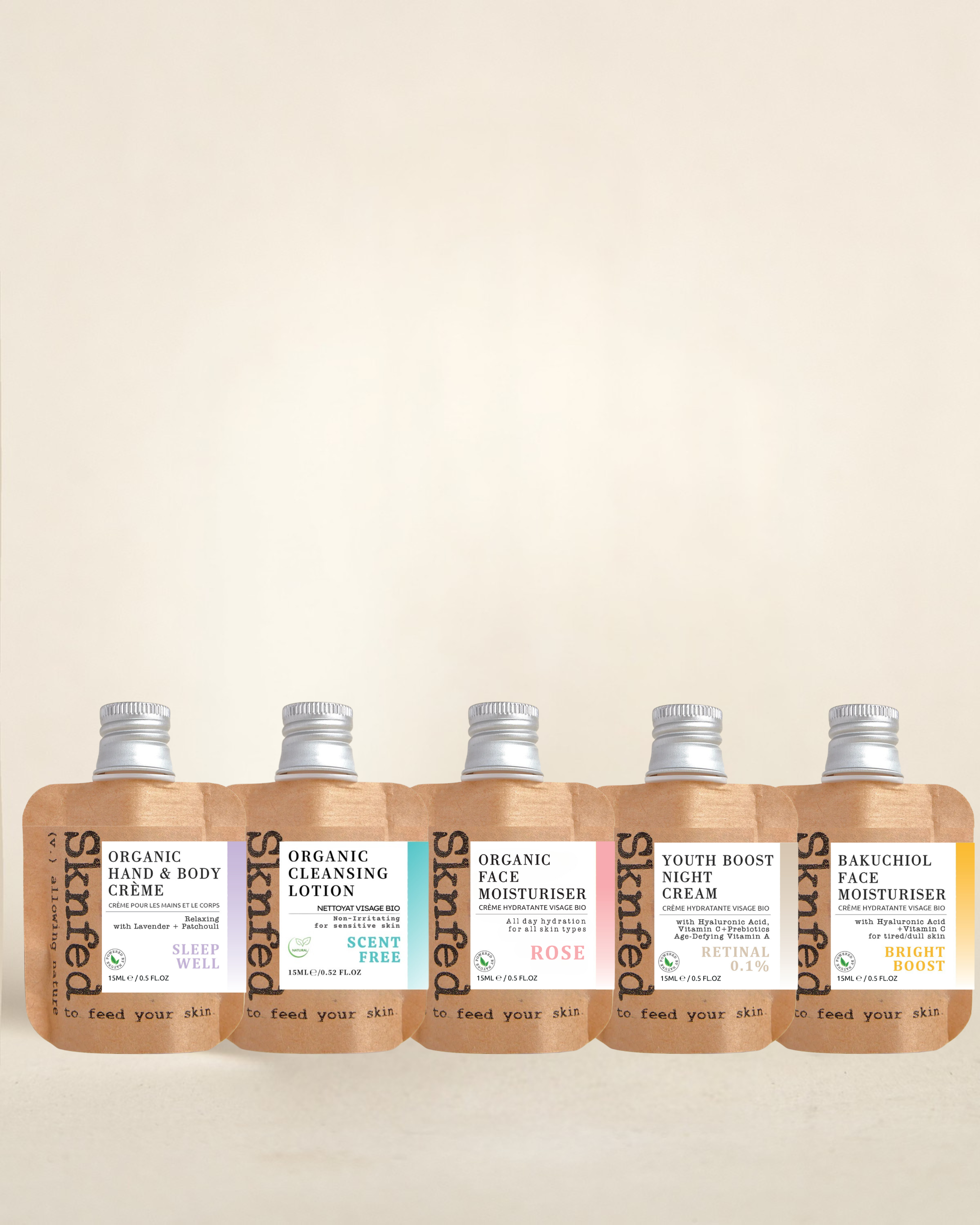 5 SKNFED MINIS - SKINCARE BESTSELLERS