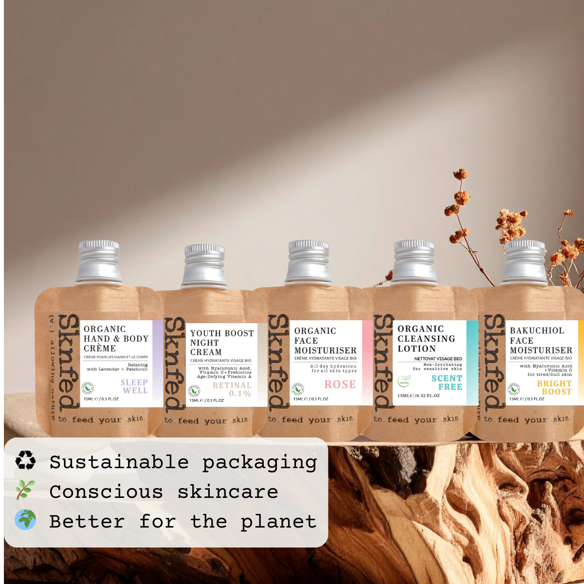 5 SKNFED MINIS - SKINCARE BESTSELLERS