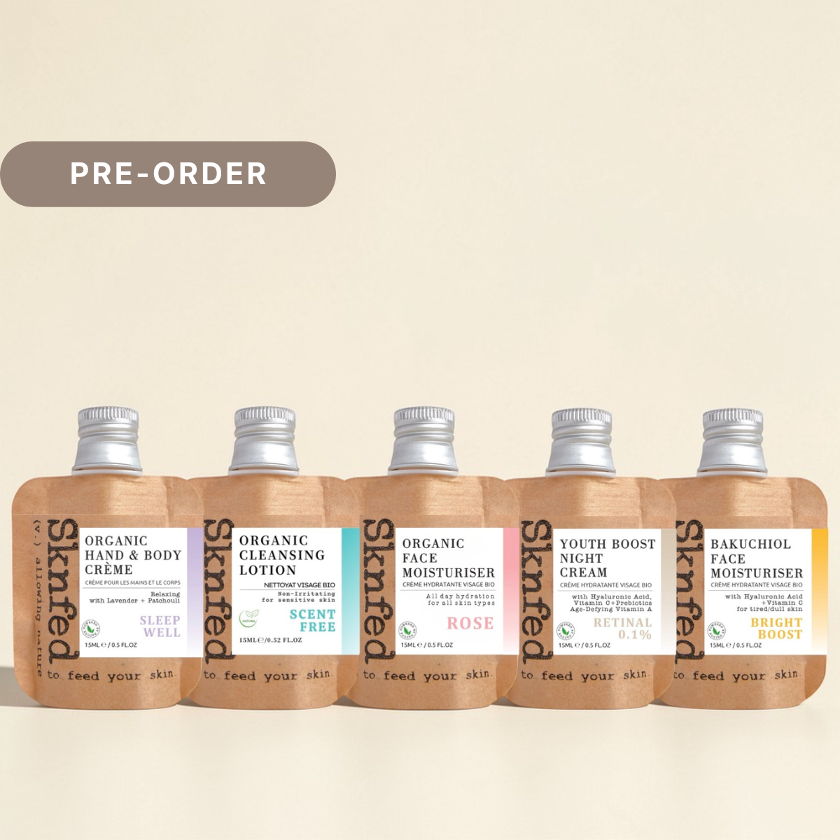 5 Sknfed Minis - Skincare Bestsellers