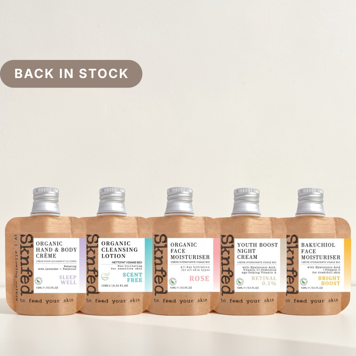 5 Sknfed Minis - Skincare Bestsellers