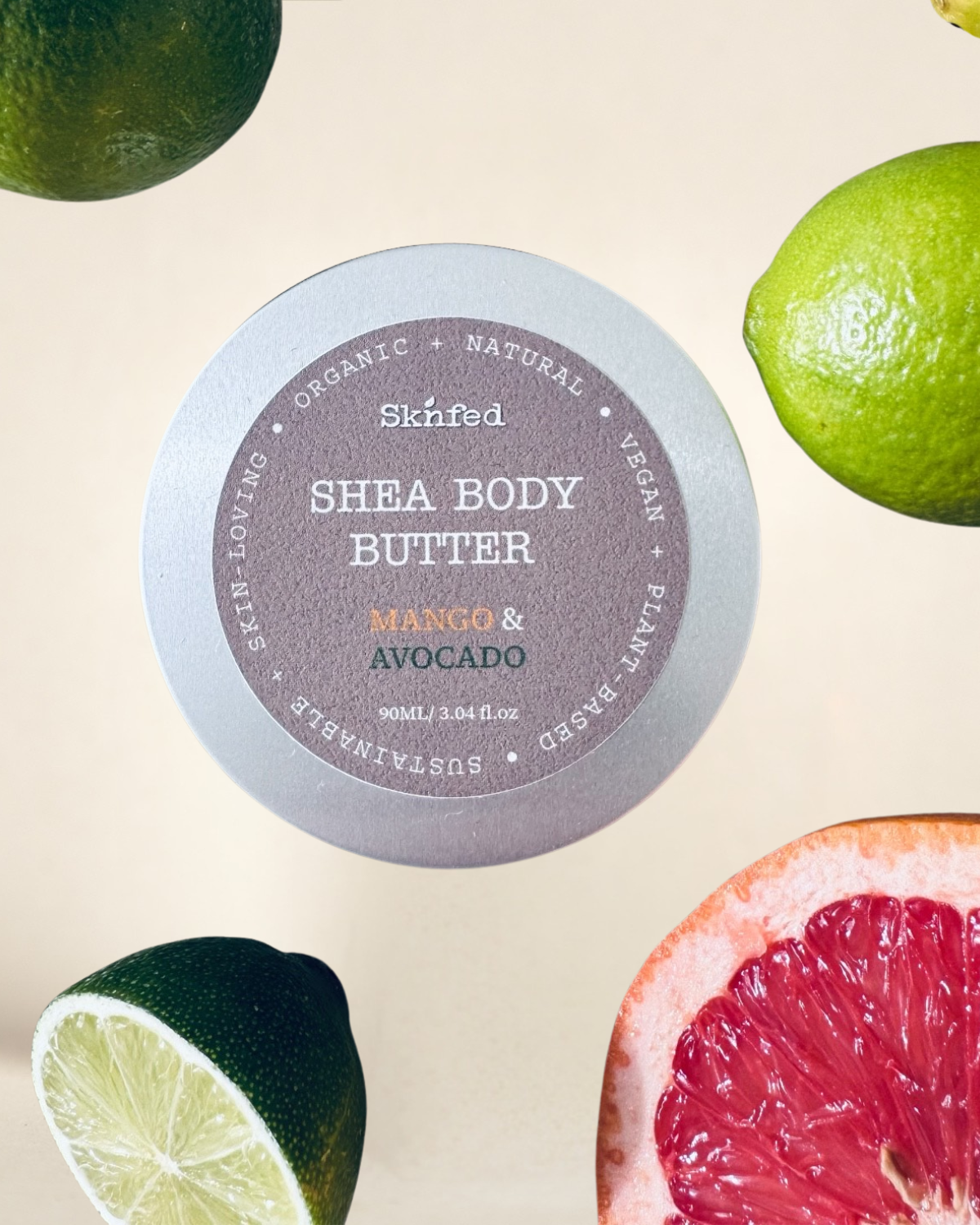 Organic Shea Body Butter With Mango & Avocado
