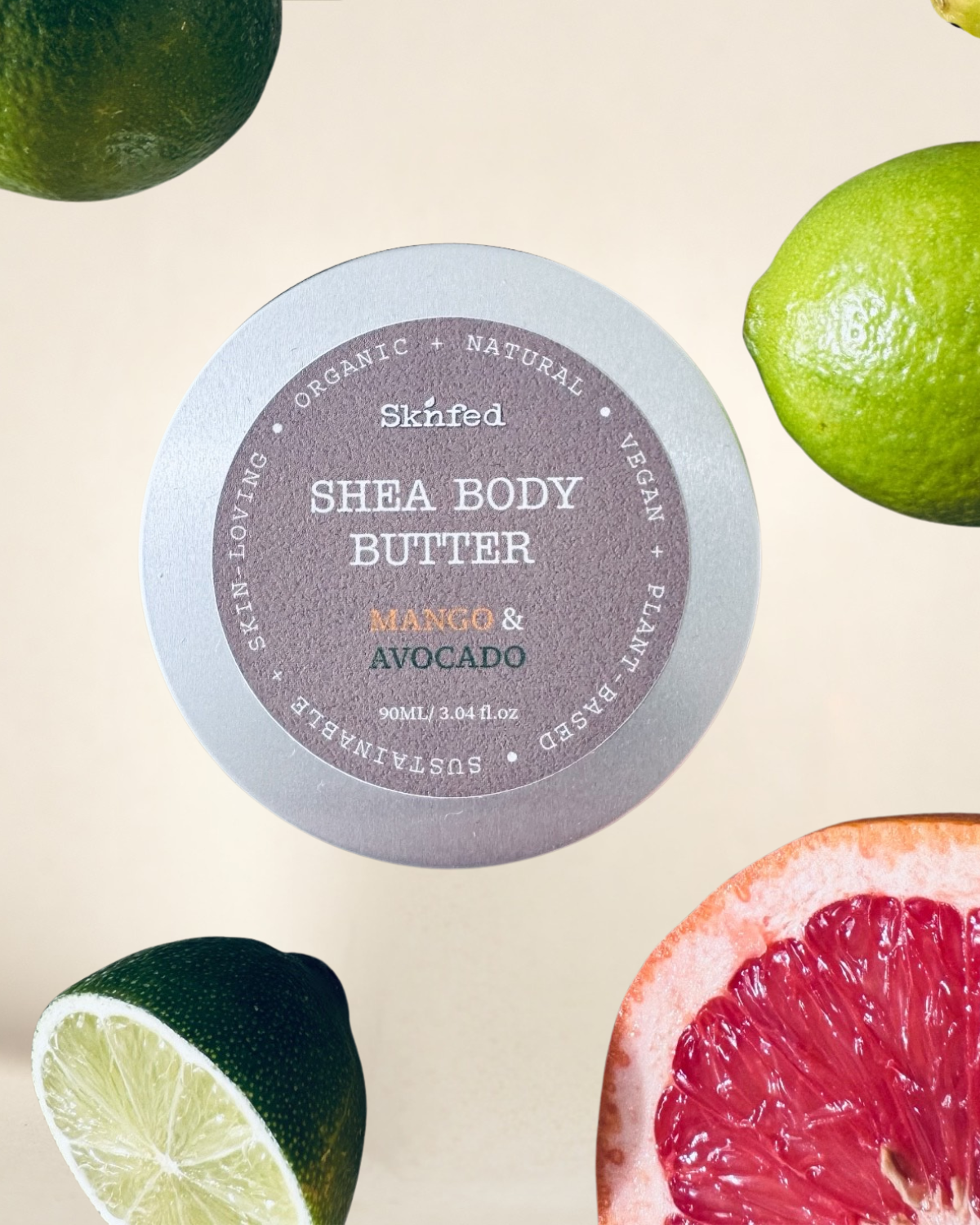 ORGANIC SHEA BODY BUTTER WITH MANGO AND AVOCADO