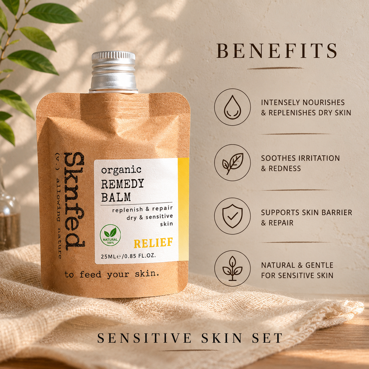 Sensitive Skin Ritual - Natural Skincare Set for Reactive Skin