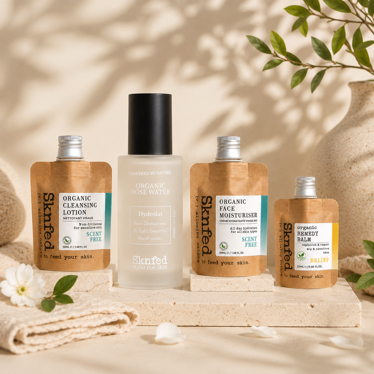 Sensitive Skin Ritual - Natural Skincare Set for Reactive Skin – Sknfed