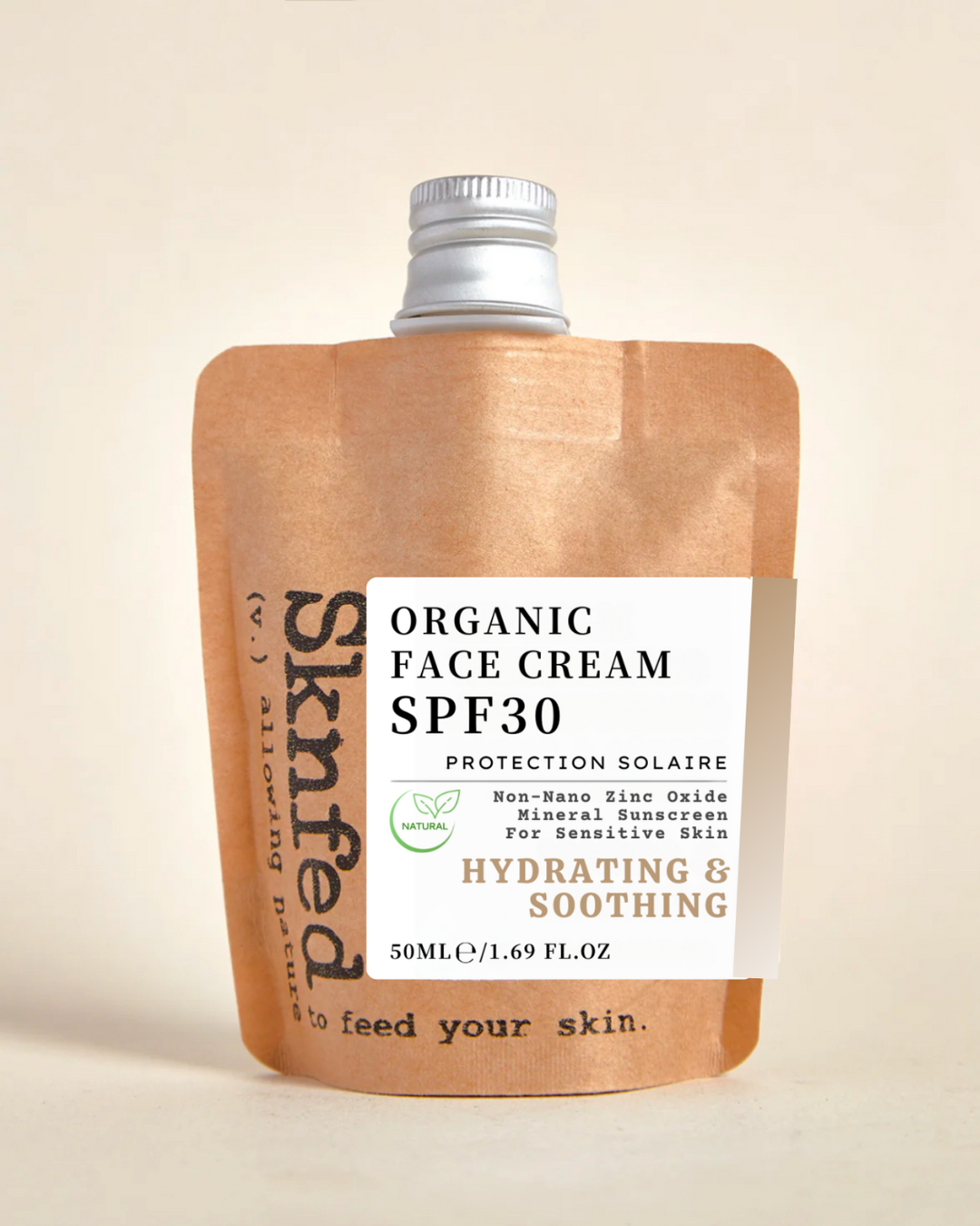Organic SPF30 Face Cream - Soothing & Hydrating